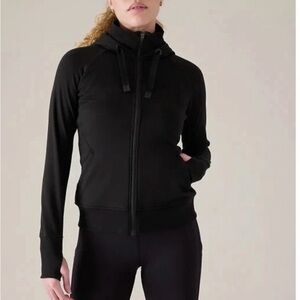 Athleta Women's Black Full-Zip Hoodie Small NWT